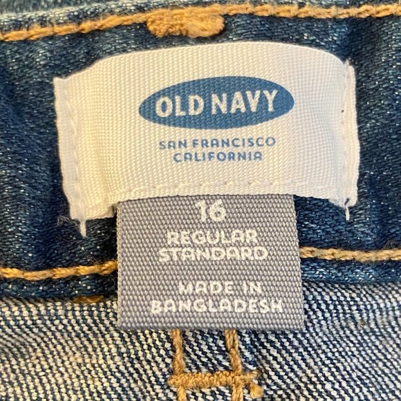 3/$30 Girls Adjustable Old Navy Denim Jean Skirt Size 16 NWT With Pockets - Picture 3 of 3